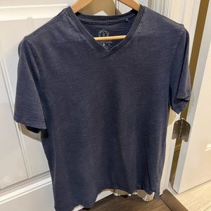 Mens One Day Away Blue V Neck T-Shirt